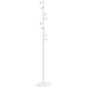 vidaXL Porte-manteau blanc 176 cm fer enduit de poudre