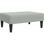 vidaXL Repose-pied gris clair 77x55x31 cm velours