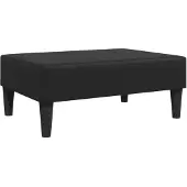 vidaXL Repose-pied noir 77x55x31 cm similicuir