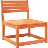 vidaXL Canapé de jardin brun cireux pin massif