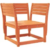 vidaXL Chaise de jardin brun cireux pin massif
