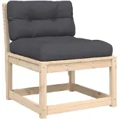 vidaXL Canapé de jardin avec coussins pin massif