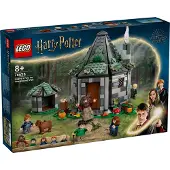 LEGO Harry Potter La cabane de Hagrid : une visite inattendue Ensemble de 5 mini-figurines et 2 figurines d'animaux, cadeau pour les filles, garçons et enfants de 8 ans, jouet d'aventure magique 76428