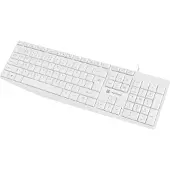 Natec Nautilus US slim wired keyboard blanc