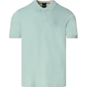 BOSS pour homme. 50507803 Polo Slim Fit turquoise (S), Casuel, Coton, Manche courte