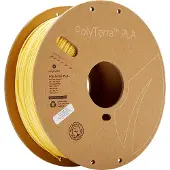 Polymaker PolyTerra PLA, Couleur:Banana, Taille du filament:1.75mm, Poids:1 kg