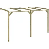 vidaXL Pergola à appentis 2 x 4 x 2,2 m Bois