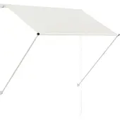 vidaXL Auvent rétractable 150x150 cm Crème