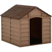 vidaXL Niche pour chiens brune 71x71,5x68 cm PP
