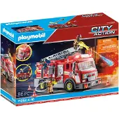 Playmobil city action 71233 camion de pompiers avec grande échelle