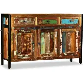 vidaXL Buffet en vieux bois massif 120x35x76 cm