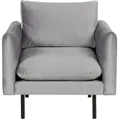 Beliani Fauteuil Vinterbro Velours Gris