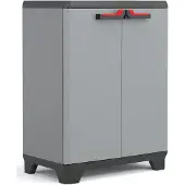 Keter Stilo Meuble de rangement bas, gris 9723
