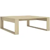 vidaXL Table basse chêne Sonoma 100x100x35 cm bois composite