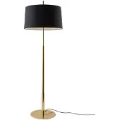 Santa & Cole Diana Lampadaire Diana | Black linen | Shiny gold