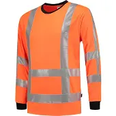 Tricorp 103002FluororangeXXL T-Shirt RWS Birdseye Lange Mouw (XXL)