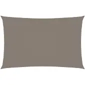 vidaXL Voile de parasol tissu oxford rectangulaire 2x5 m taupe