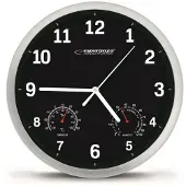 Esperanza Horloge Murale Lyon Noir
