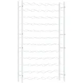 vidaXL Casier à bouteilles pour 72 bouteilles Blanc Métal