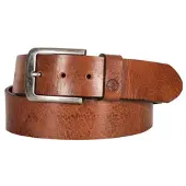 Detlev Louis DL-AC-4 Ceinture en cuir, marron Beige/Rouge 90CM unisex
