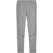 Puma Pantalon de sport gris / blanc