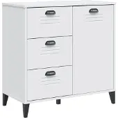 vidaXL Sideboard VIKEN blanc 80x40x80 cm bois composite