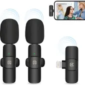 Puluz PU3150B Lavalier Wireless Microphone Lightning Type.