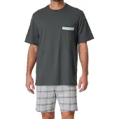 Schiesser Pyjama Schiesser Homme 180261 Charcoal-Taille 58