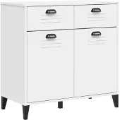 vidaXL Sideboard VIKEN blanc 80x40x80 cm bois composite