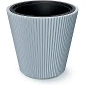 Prosperplast Milly Round Plant Pot 39x39x37cm Argenté 39 x 39 x 37 cm
