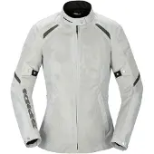 Spidi Blouson de moto Tek Net pour femmes, couleur argent, taille M
