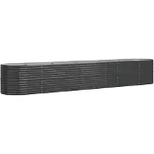 vidaXL Lit surélevé de jardin Acier galvanisé Anthracite
