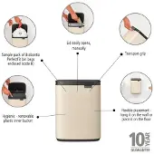 Brabantia BO Mülleimer 7 Liter Soft Beige