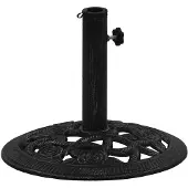 vidaXL Pied de parasol noir 40x40x32 cm Fonte