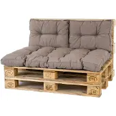 Madison Coussin de Palette Madison Panama Taupe (120 x 80 cm)