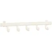 V-Part Porte-manteau avec 5 crochets techno 5 Blanc