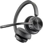 Poly Voyager 4320 Ucm Usb-a Voip Headphones Noir