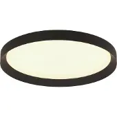 Steinhauer Plafonnier élégant Flady noir Ø 50cm