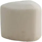 Venture Home Pouf Peg 46x46x41 cm Velours Blanc