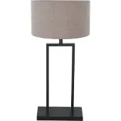 Steinhauer Lampe de table 55cm Stang avec capot gris