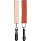 Herold of Solingen HS56RI Cuir à rasoir double-face, rouge/cuir