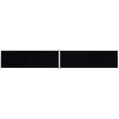 vidaXL Store latéral extensible noir 200x1200 cm
