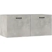 vidaXL Armoire murale gris béton 80x36,5x35 cm bois d'ingénierie
