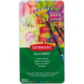 Derwent Crayons de couleur Colouring Tin Multicolore, 12 pièces (12x)