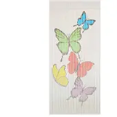 vidaXL Rideau de porte anti-insectes bambou 90 x 200 cm