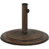 vidaXL Pied de parasol bronze 45x45x30 cm Fonte