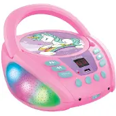 Lexibook Lecteur CD/MP3 Bluetooth Licorne Rose Lexibook pour Enfants