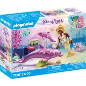Playmobil Mermaid With Dolphins Construction Game Rose Enfants