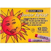 Sakura Coffret de 12 pastels à l'huile Cray-Pas Junior Artist