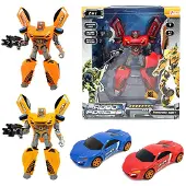 Toi-Toys Veranderrobot met Licht en Robot Superauto 4 Verschillende Uitvoeringen